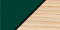 Forest Green Exterior with Maple Interior